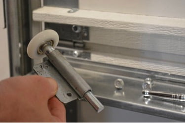 Garage door roller replacement service